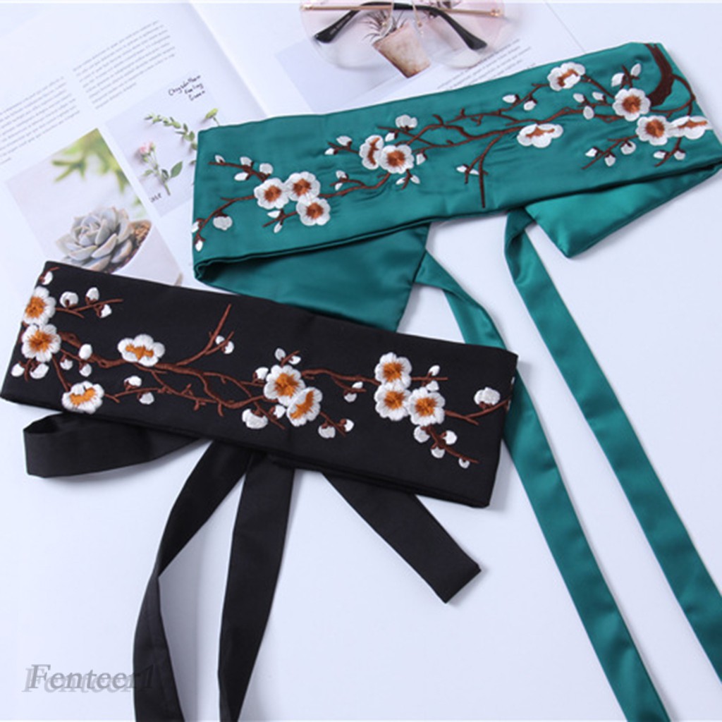 Thắt Lưng Thêu Hoa Phong Cách Vintage Cho Nữ