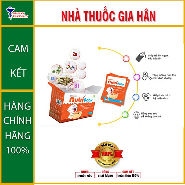 Cốm Vi Sinh Nutri Baby - Phòng Viêm Đường Hô Hấp &amp; Biếng Ăn