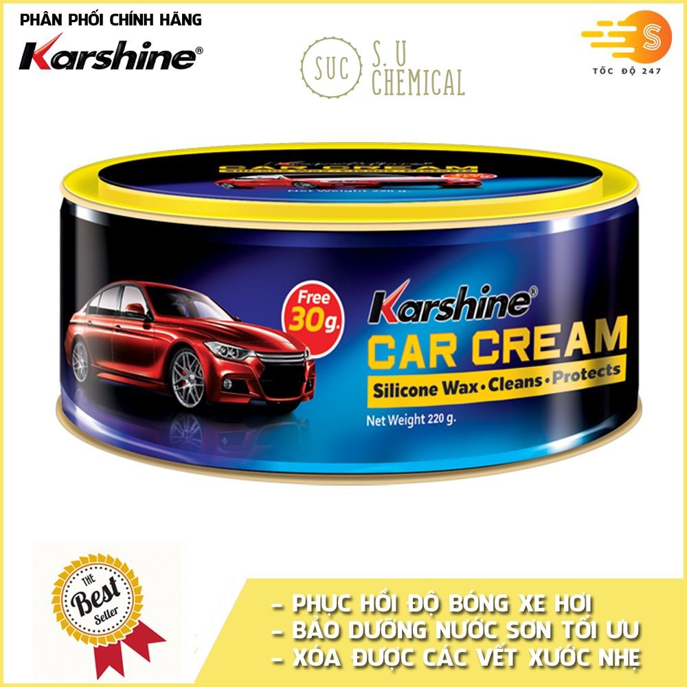 Cana đánh bóng Karshine car cream 100gram