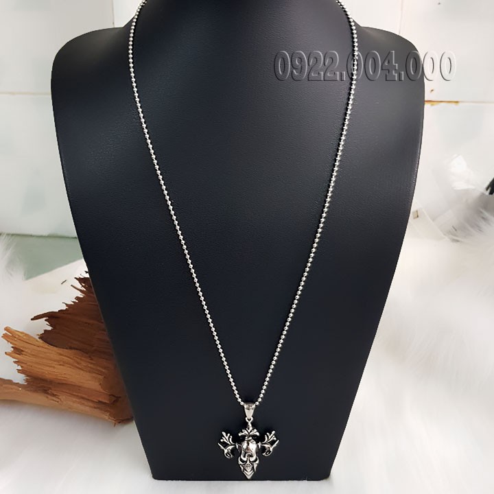 Dây chuyền đầu lâu, dây chuyền nam mặt đầu lâu MZ1627.