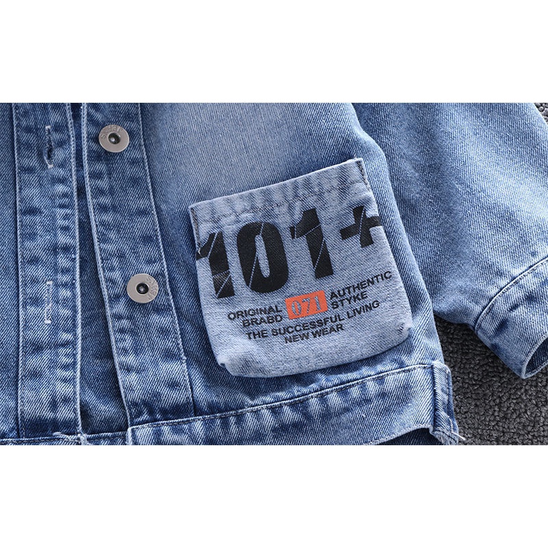 Áo Khoác Jeans In Hình Chuột Mickey Thời Trang Cho Bé Trai Và Gái 2-8 Tuổi