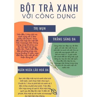 bột trà xanh nguyên chất 100g