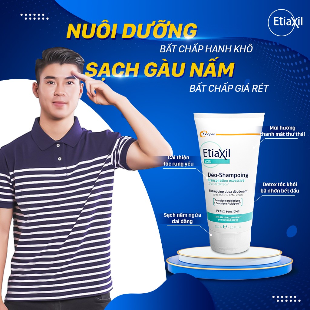 [Mua kèm 0đ dầu gội giảm nấm da đầu] Combo Gel Tắm Làm Sạch Khử Mùi 200ml và Lăn Khử Mùi Etiaxil 15ml | BigBuy360 - bigbuy360.vn