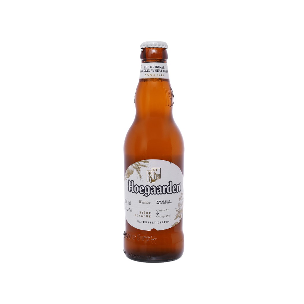 [MUA TẠI ĐÀ NẴNG - FREE SHIP] Bia Hoegaarden white hàng nhập khẩu 4,9 % - Bia Bỉ - Chai 330ml/ thùng 24 chai