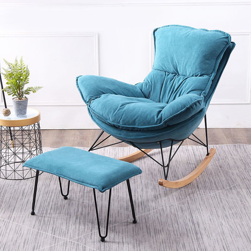 Màu đỏ ròng Bắc Âu ghế sofa lười phòng ngủ tựa xích đu khách nhà đơn giản hiện đại salon người lớn