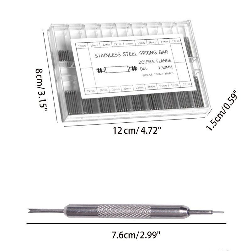 Chốt Lò Xo Bằng Thép Không Gỉ 8mm-25mm Thay Thế Cho Dây Đồng Hồ Thông Minh