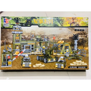 Bộ lắp ráp LEGO doanh trại quân đội 455 chi tiết
