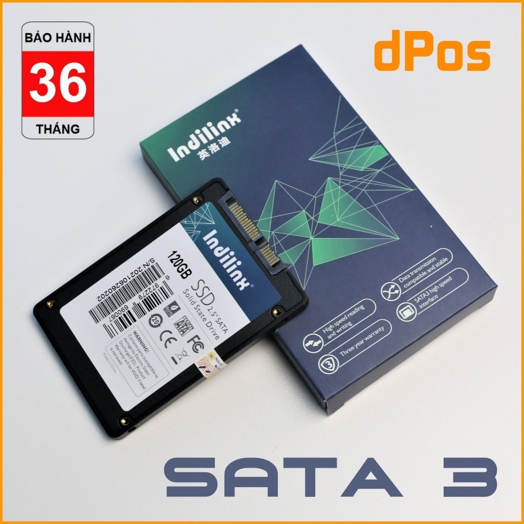 Ổ cứng SSD 120GB Indilinx Cổng SATA 3 6Gbps | Chính hãng BH 36 Tháng