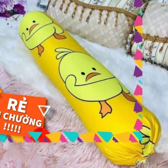 D Sale vỏ gối ôm poly cotton size người lớn kích thước 35x105cm mẫu ngẫu nhiên .