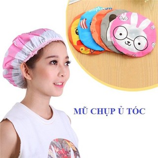Combo 2 mũ ủ tóc, mũ tắm đa năng