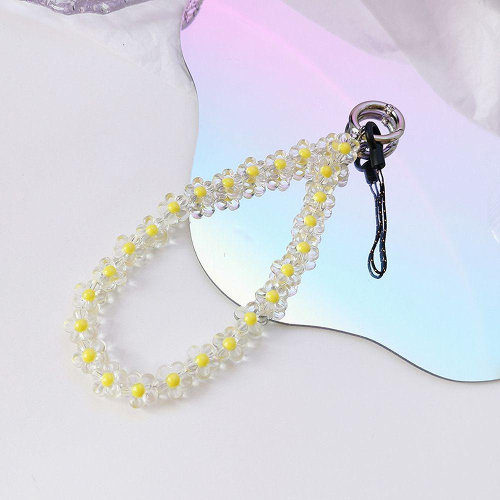 1 Dây Đeo Điện Thoại Trong Suốt Họa Tiết Hoa Màu Kẹo Ngọt Thời Trang Chống Thất Lạc