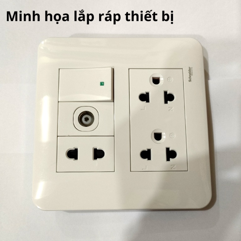 Mặt che 6 thiết bị, size S  hãng Scheneider Electric