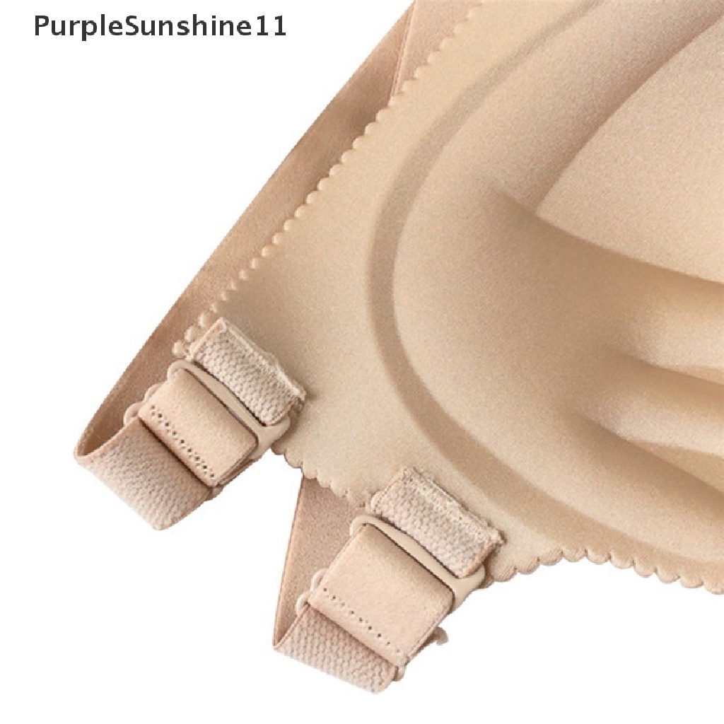 Áo Ngực Không Gọng Không Đường May Màu Trơn Thiết Kế Thoáng Khí Thời Trang Cho Nữ