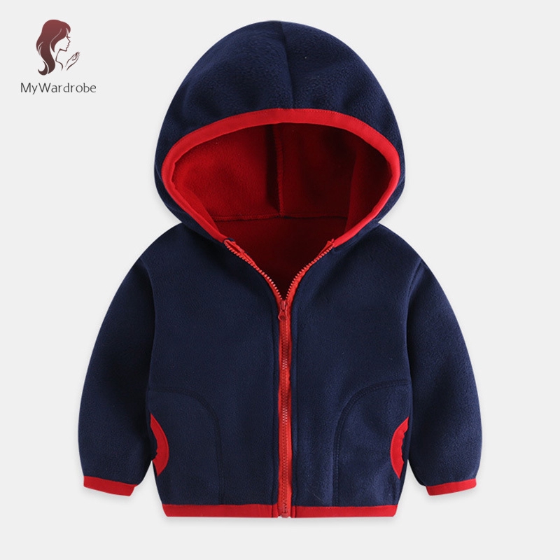 Áo Khoác Hoodie Khóa Kéo Thời Trang Thu Đông Cho Bé