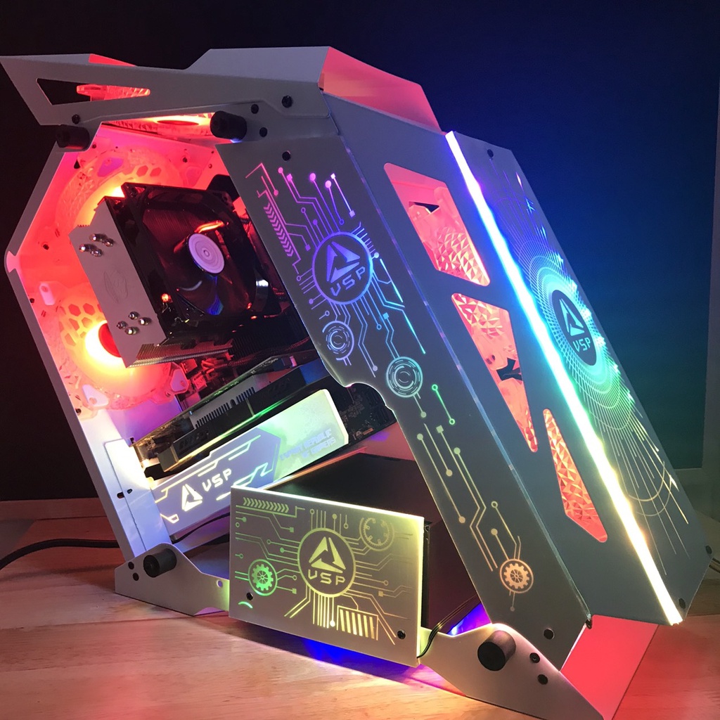 MÁY BỘ PC CASE GAMING ES1 GIÁ SINH VIÊN A520/Ryzen 3 2200G | BigBuy360 - bigbuy360.vn