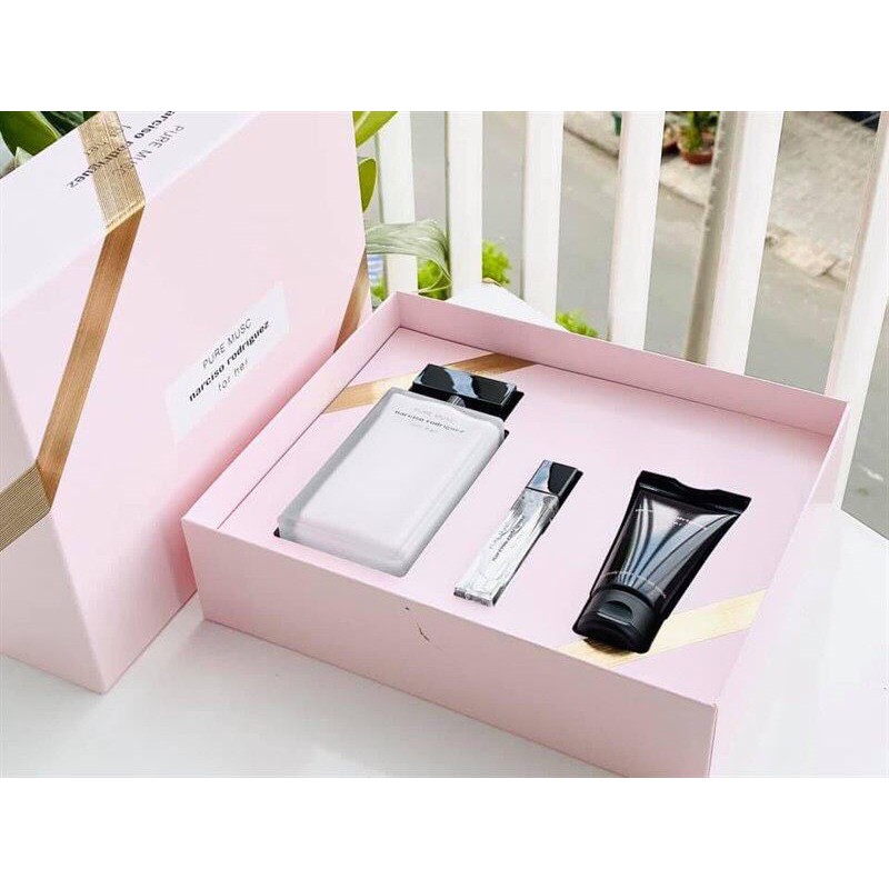 Set Nước hoa Narciso Rodriguez Pure Mucs For Her (EDP) 100ml-10ml-Lotion 50ml Auth 💯%