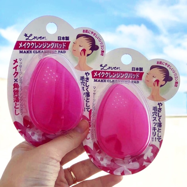 Miếng Rửa Mặt Silicon Nhật Bản - Seiwapro Loven Make Cleansing Pad