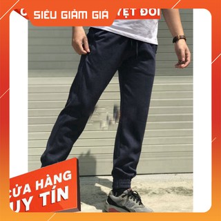 [xuất khẩu]  Quần jogger thun da cá nam nữ cao cấp