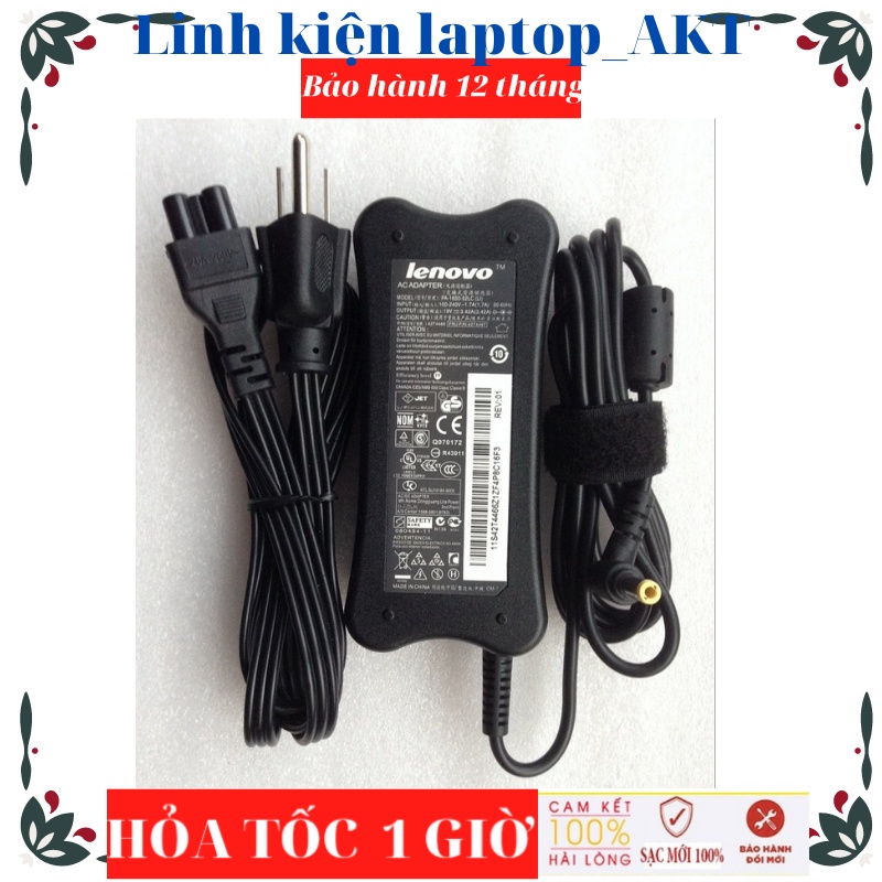 Sạc Lenovo 19V-3.42A-65w-ZIN chân  Lenovo U410 G460 G470 G480 G450 G550E IDEAPAD S10E G530 G550 G555 G560