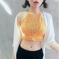 Bikini len sợi handmade hot trend hè thu 2018