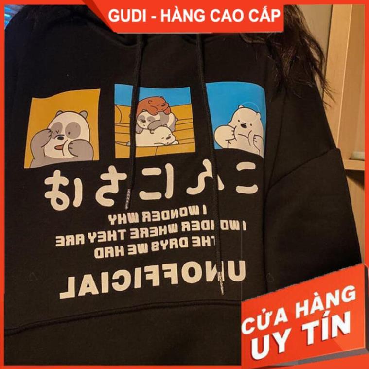 Áo Nỉ Hoodie Nữ Nam Unisex Form Rộng Gấu Trúc, Áo Khoác Nỉ Chất Đẹp | BigBuy360 - bigbuy360.vn