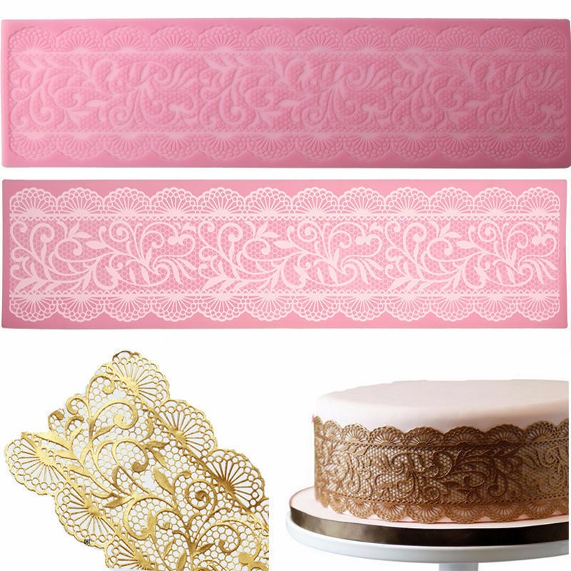 Khuôn Silicone Tạo Hình Ren Hoa Trang Trí Bánh Cho Nhà Bếp