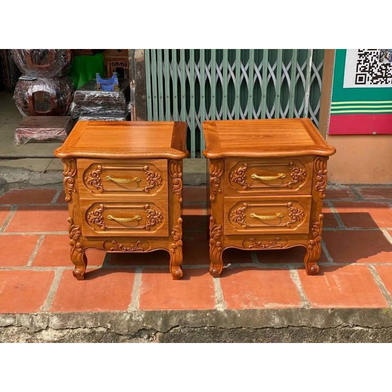 Tủ táp gỗ gõ đỏ kích thước cao 58 cm ngang 50 cm sâu 40 cm.