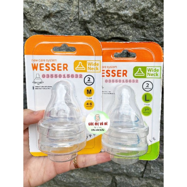 NÚM TY WESSER CỔ RỘNG VỈ 2 CÁI SIZE S/M/L