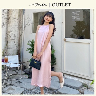 Đầm yếm lụa mịn mát màu hồng đậm s m l xl