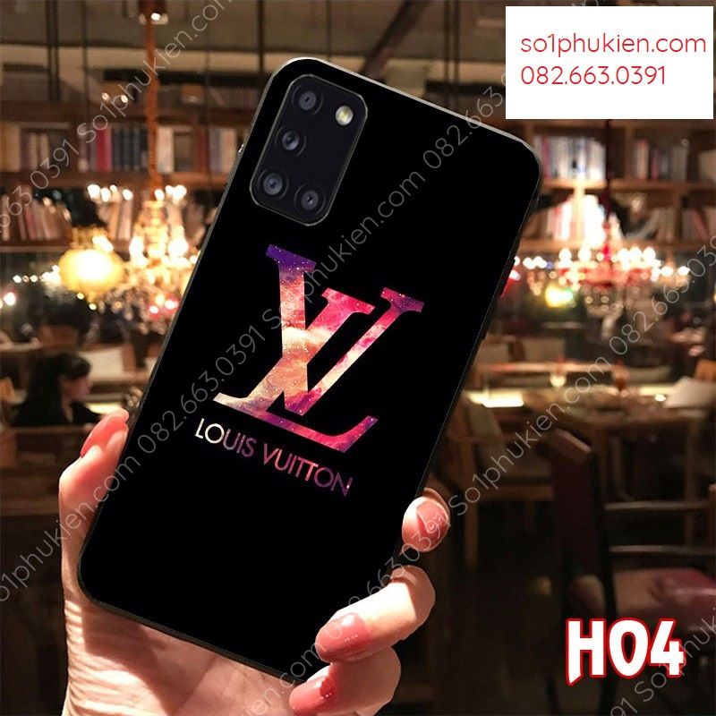 ỐP lưng SAMSUNG A31/ A51/ A71/ M51/ A12/ A30S/ A50/ A50S ép kính nano CHỐNG BỂ họa tiết LV bền đẹp