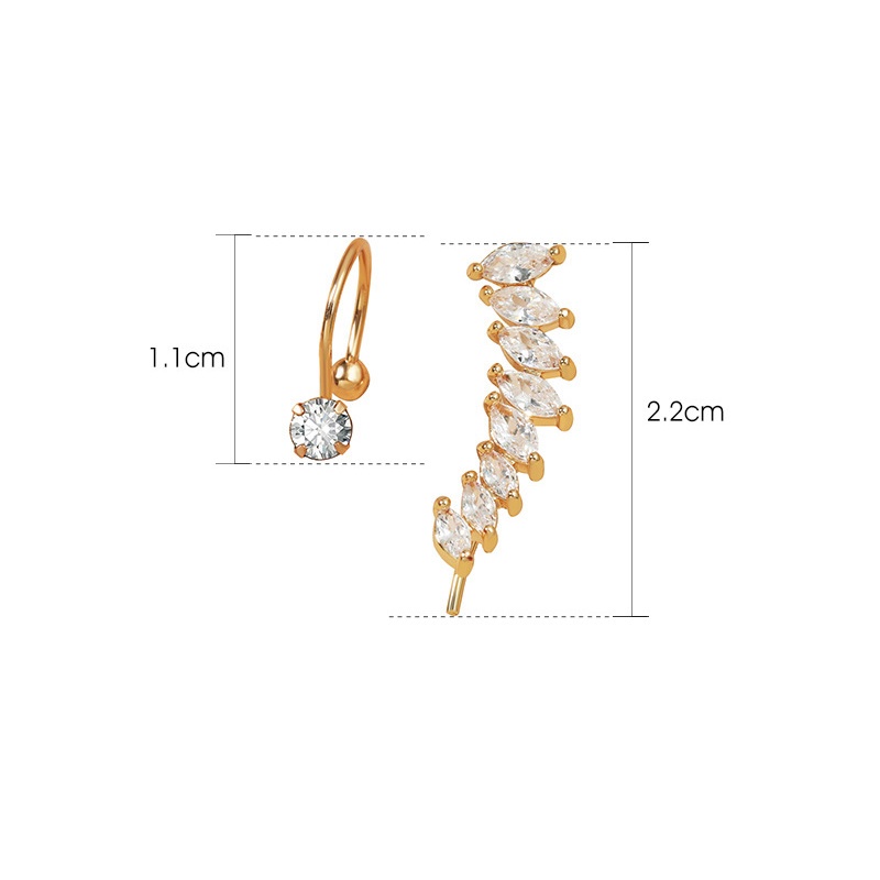 Bông Tai Đính Đá Pha Lê Đơn Giản Thanh Lịch Phong Cách Hàn Quốc Cho Nữ