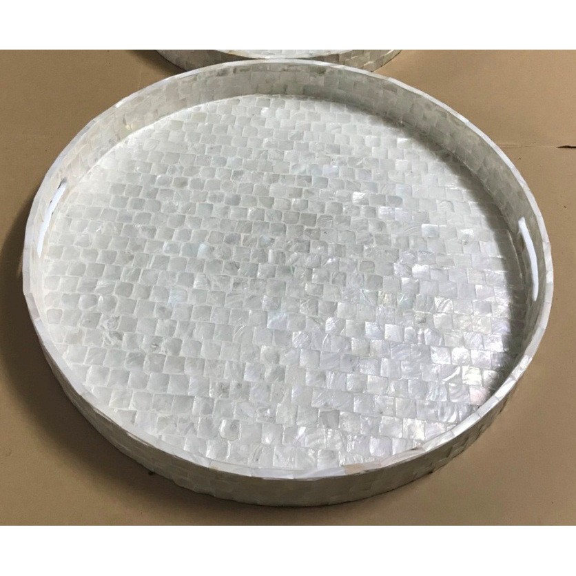 KHAY TRÒN CỠ ĐẠI KHẢM TRAI CAO CẤP MADE IN VIETNAM
