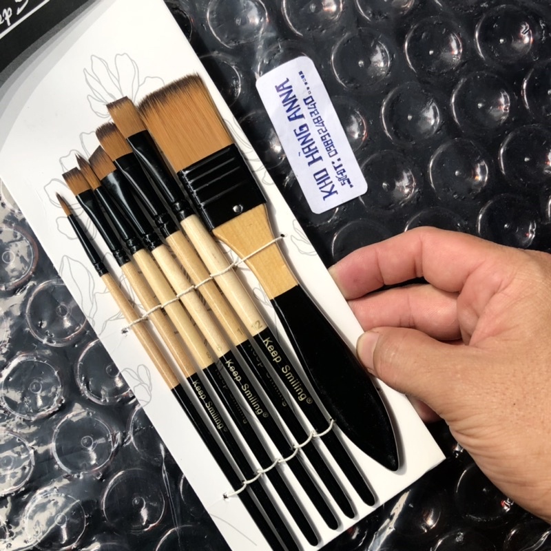 Hoạ cụ vẽ- BỘ cọ vẽ màu nước- bút lông tô màu Acrylic, Sơn dầu, nail , đắp móng - đầy đủ mẫu cọ bản/ nét