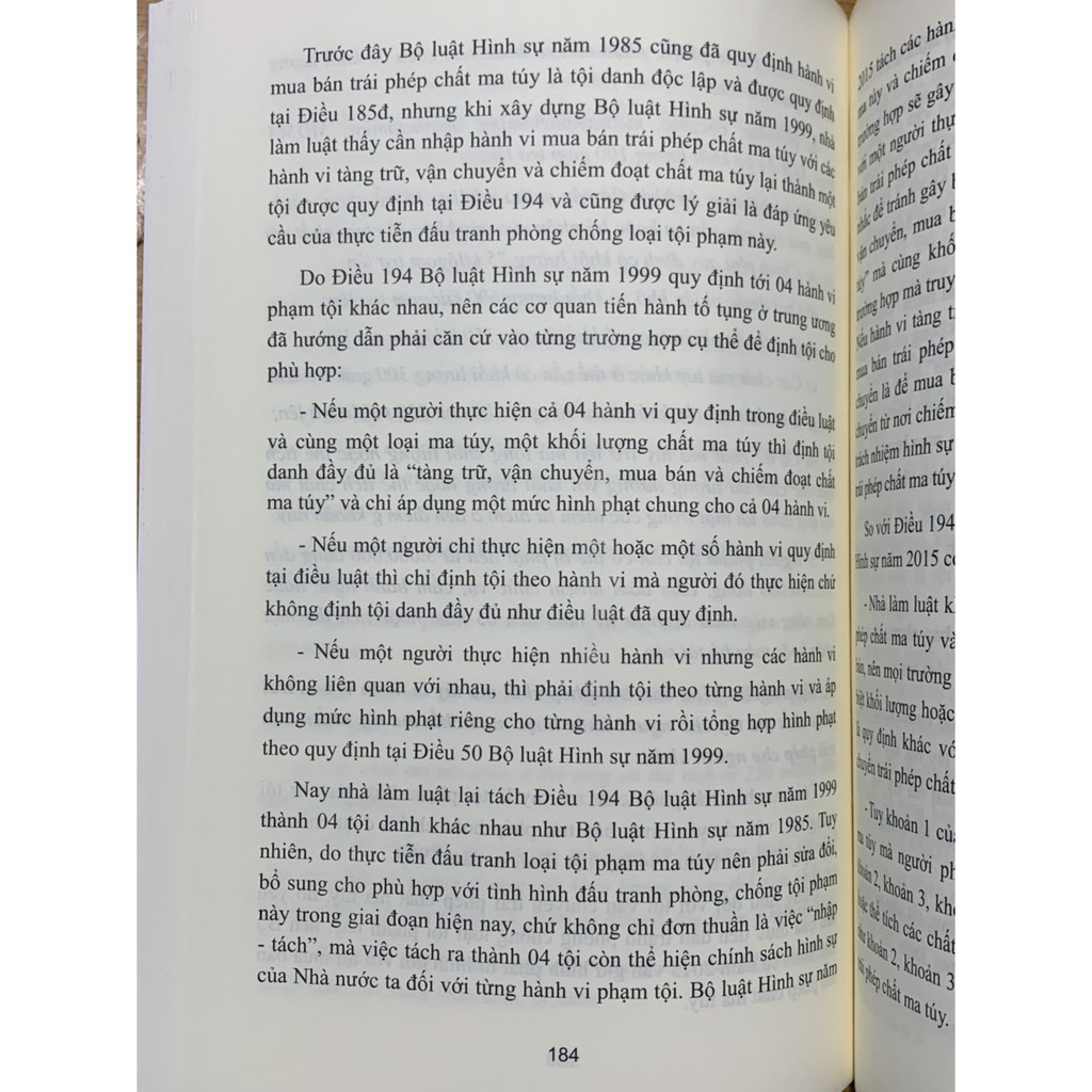 Sách - Bình luận Bộ luật hình sự năm 2015, Phần thứ 2: Các tội phạm - Chương XX (tội phạm về ma túy)