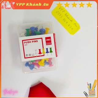 Đinh ghim, ghim gắn bảng mũ nhựa Deli 0021