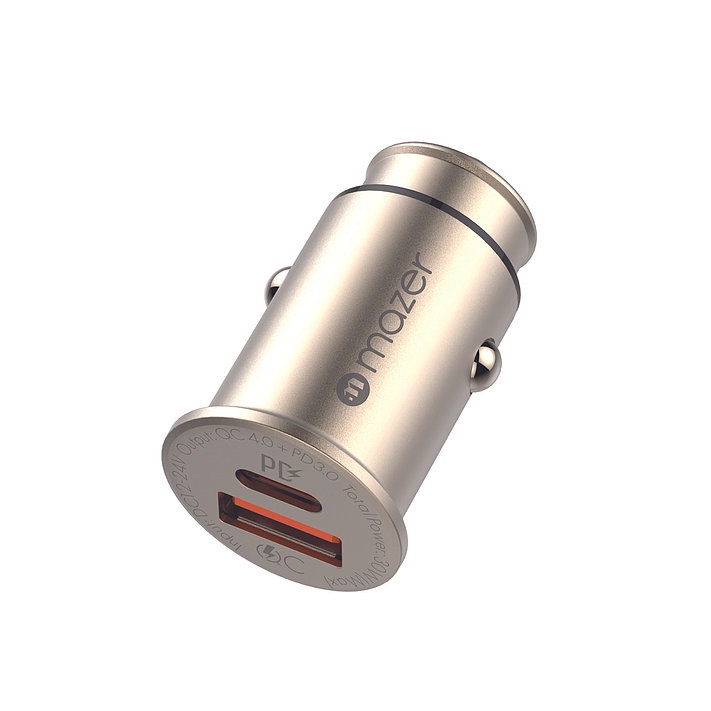 Củ Sạc Nhanh Oto Mazer Infinite.DRIVE SuperMINI USB-C PD30W+USB-A QC3.0 Car Charger