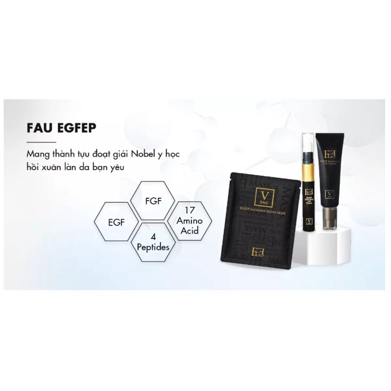 Kem Dưỡng Xoá Nhăn Và Làm Sáng Da Vùng Mắt FAU EGFEP INTENSIVE EYE CREAM - glow.bykim