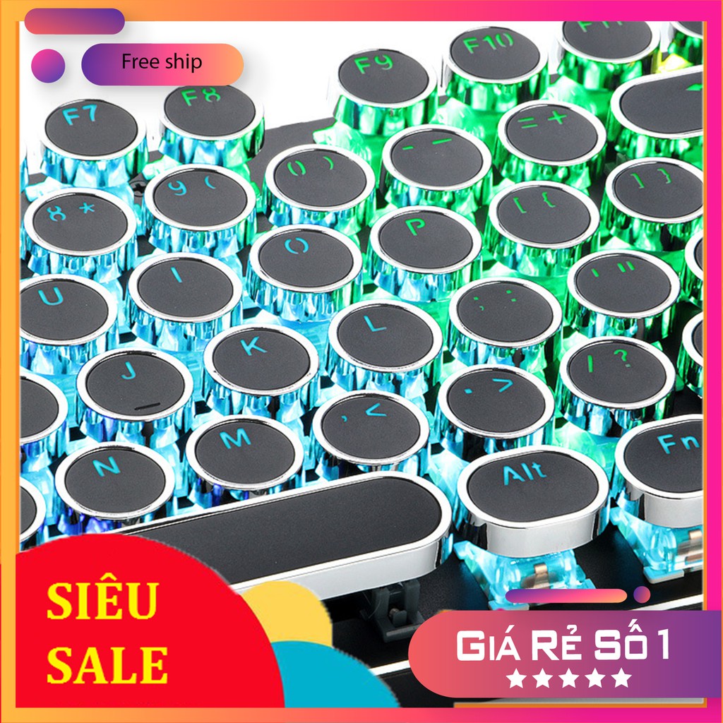 Giảm 40% Keycap  Bàn Phím cơ chuyên dụng Mạ Điện 104 Phím xuyên Led