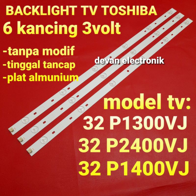 Bảng Đèn Led Gắn Sau Tv Toshiba 6k 32p1300vj 32p1400vj 32p2400vj 32 Inch 6k