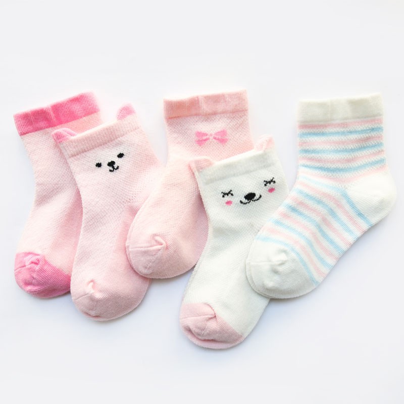 Vớ cotton Unisex hình động vật dễ thương cho bé