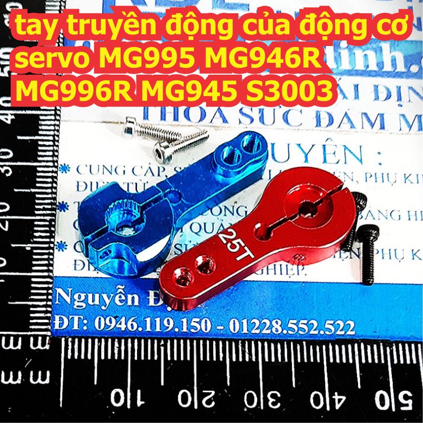 2 cái tay lái kim loại điều khiển truyền động 25T của động cơ servo MG995 MG946R MG996R MG945 S3003 kde3185