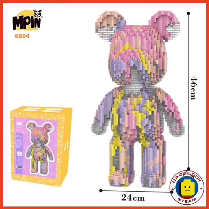 Bộ lắp ráp mô hình BEARBRICK cao 46 cm nhiều mẫu MPIN