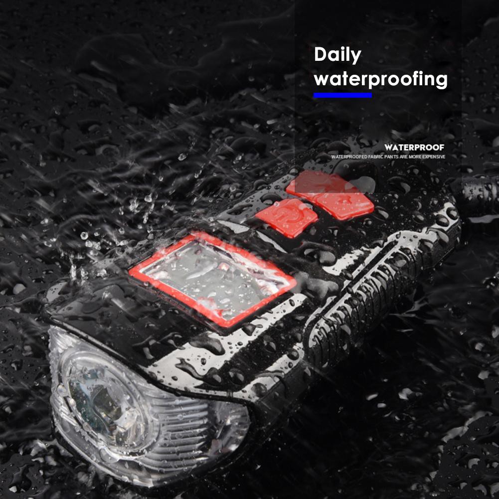 Đèn LED gắn xe đạp 3 trong 1 có cổng sạc USB tiện dụng