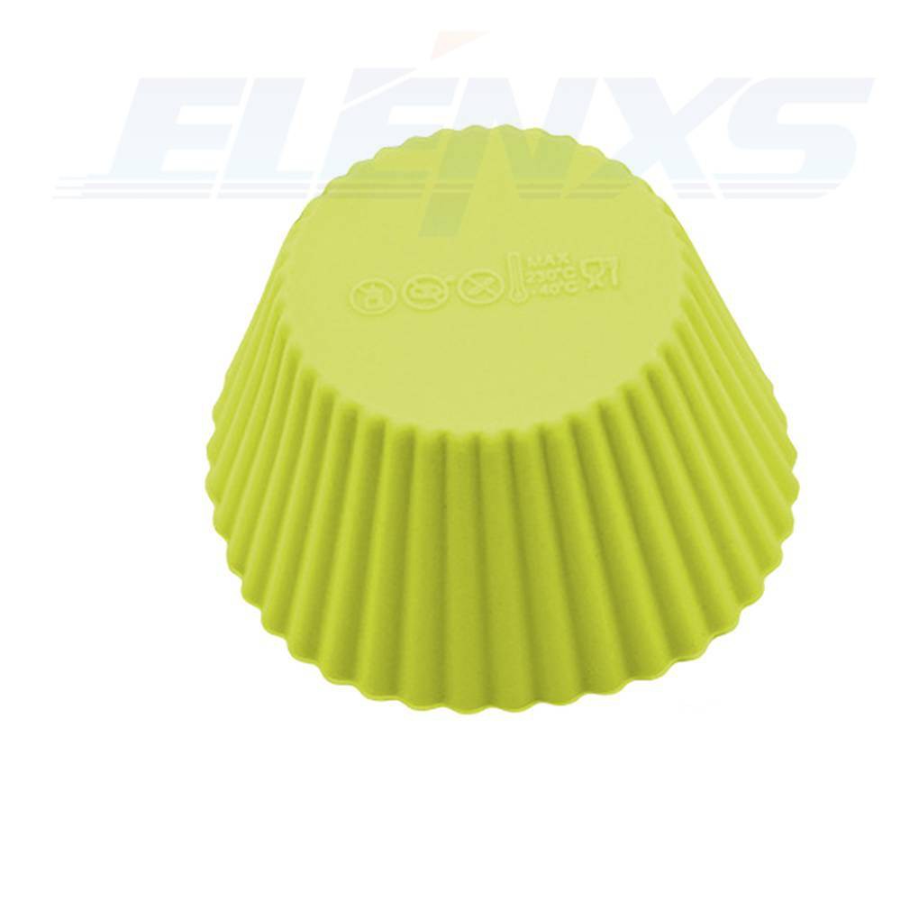 Set 12 Cốc Silicon Làm Bánh Cupcake Nhiều Màu