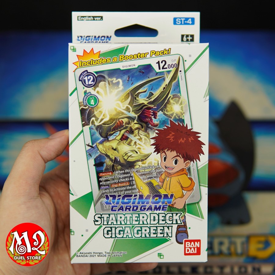 Hộp thẻ bài thật Digimon Card Game: Starter Deck GIGA GREEN - Chính hãng Bandai - Sản xuất tại Nhật Bản