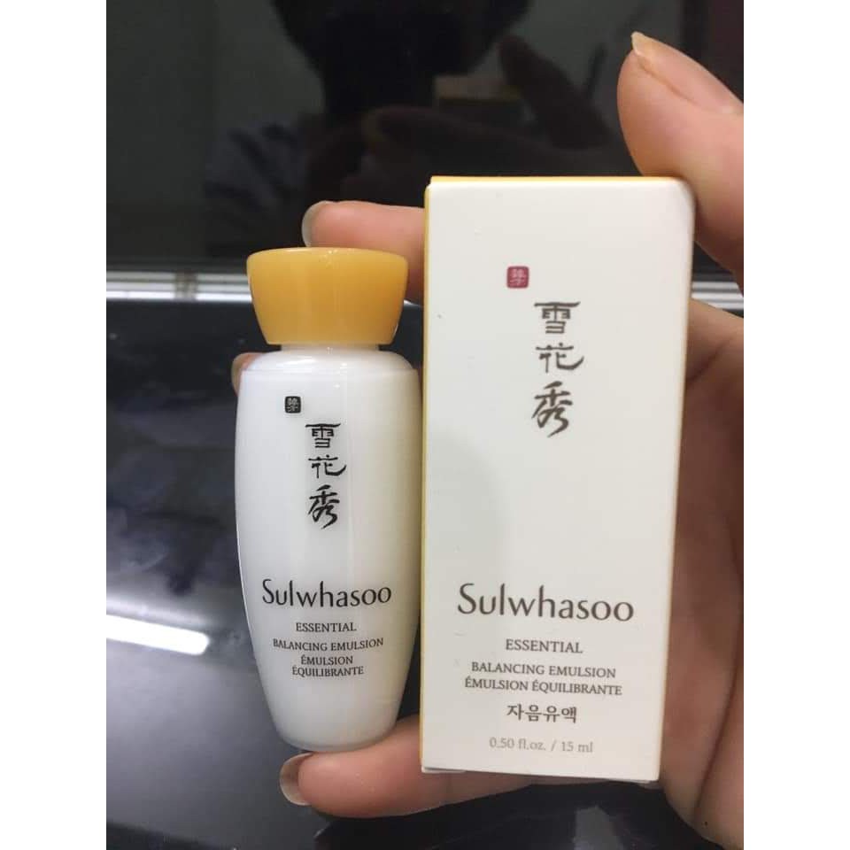 Sữa Dưỡng Da Cung Cấp Ẩm Sulwhasoo Essential Balancing Emulsion mini 15ml nội địa mỹ