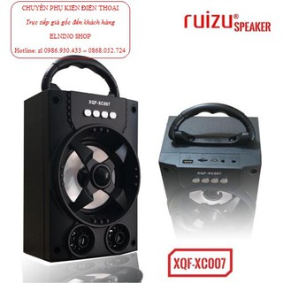 Loa bluetooth mini xách tay Ruizu XQF-XC007 - có đèn Led - Hãng phân phối chính thức