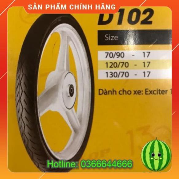 Vỏ Xe Dunlop cho Exciter 150 và winner 70/90-17 , 80/90-17 , 90/80-17 , 100/70-17 , 110/70-17 , 120/70-17 , 130/70-17