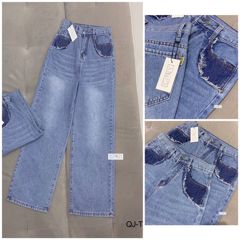 Quần Jean Ống Rộng TK-04 | phiên bản mới nhất cực trendy nhà Gin