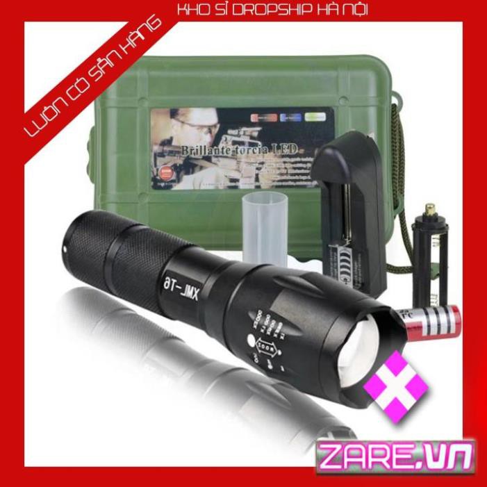 Đèn pin siêu sáng bóng led xml t6 police bin mini cầm tay chống nước tự vệ chuyên dụng   -KSHN